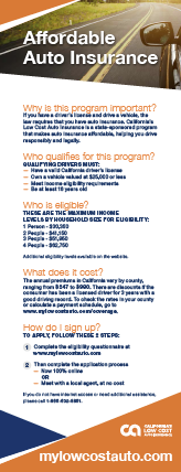 California’s Low Cost Automobile Insurance Program