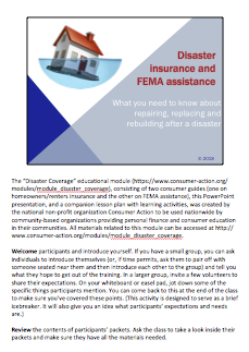 Disaster Insurance and FEMA Assistance - PowerPoint Training Slides