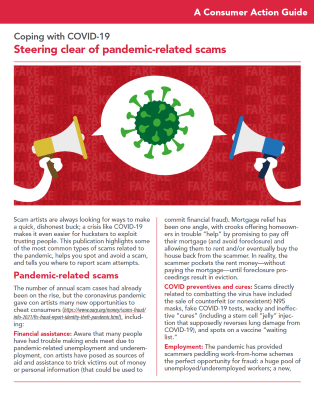 Steering clear of pandemic-related scams