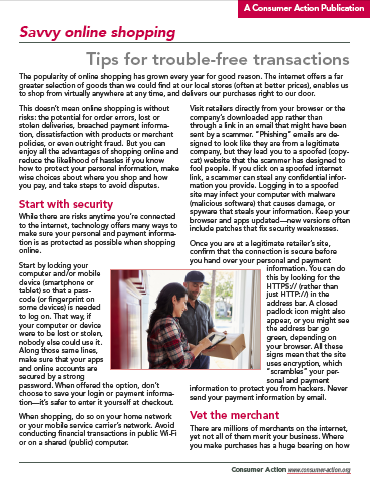 Savvy Online Shopping: Tips for trouble-free transactions