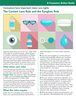 The Contact Lens Rule and the Eyeglass Rule