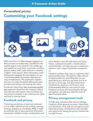 Personalized privacy: Customizing your Facebook settings