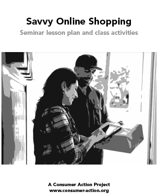 Savvy Online Shopping - Seminar Lesson Plan and Class Activities