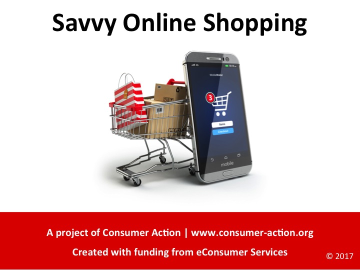 Savvy Online Shopping - PowerPoint Slides