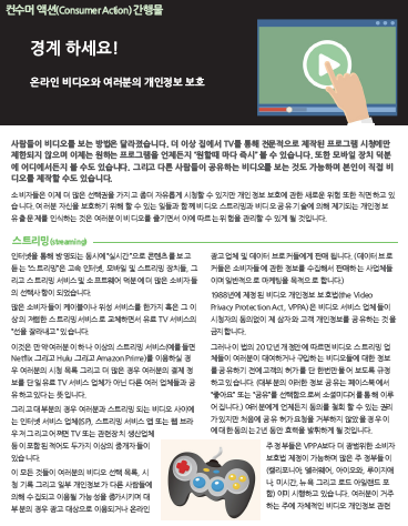 Watch out! Online video and your privacy (Korean)