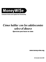 Talking to Teens about Money - Class Activities (Spanish)