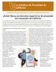 Take action! Exercise your rights under the California Consumer Privacy Act (Spanish)