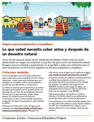 Homeowners and renters insurance (Spanish)