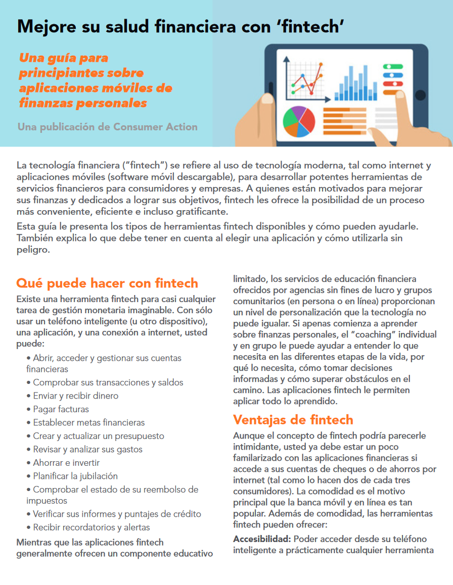 Improving your financial health with FinTech (Spanish)