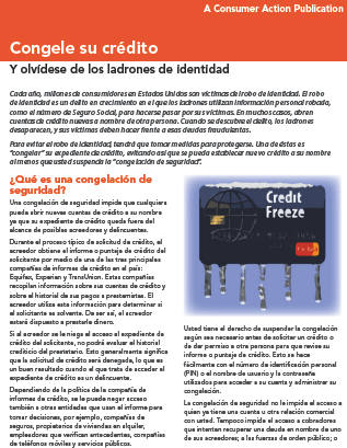 Freeze Your Credit File (Spanish)