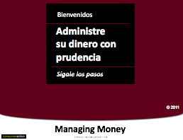 Manage your Money Wisely - PowerPoint Training Slides (Spanish)