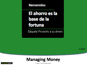 Saving to Build Wealth - PowerPoint Training Slides (Spanish)