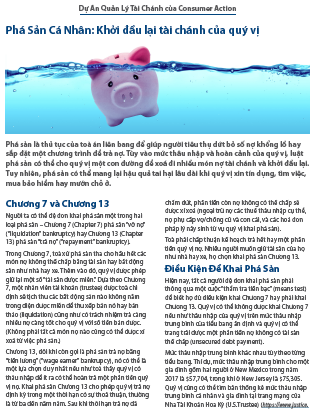 Personal bankruptcy: Your financial fresh start (Vietnamese)