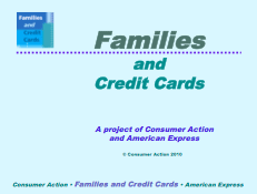 Families and Credit Cards - PowerPoint Presentation