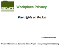 Workplace Privacy - PowerPoint Slides