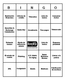 Fraud Bingo Game (Spanish)