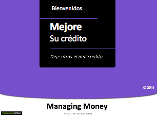 Rebuilding Good Credit - PowerPoint Training Slides (Spanish)