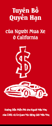 California Car Buyer’s Bill of Rights (Vietnamese)
