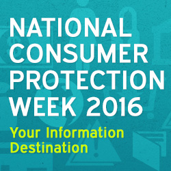 Consumer National Consumer Protection Week 2016 Image